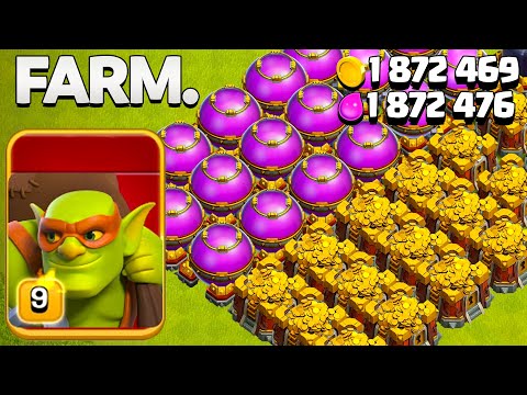 The Only Farm Army You Need 80 Super Goblins! Clash of Clans