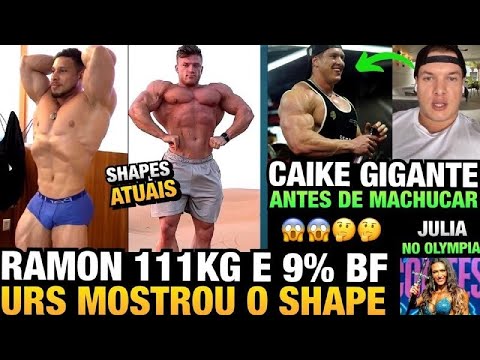 RAMON MOSTRA SHAPE COM 111KG E 9% DE BF - CAIKE GIGANTE ANTES DE SE MACHUCAR + CHITARRA CAMPEÃ