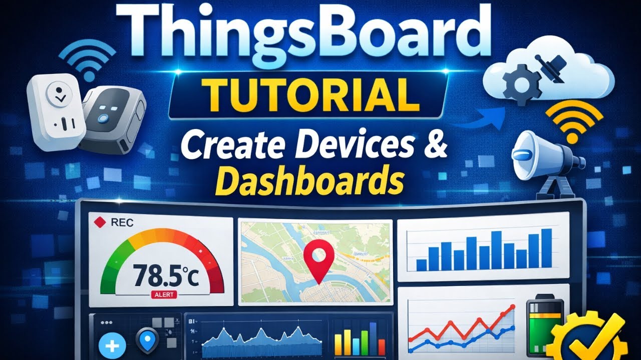 ThingsBoard IoT Platform Tutorial for Beginners | Device Creation & Dashboard Explained