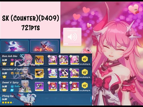 EX Abyss- HI3 - [Red Lotus 409D] : SK (Counter) 721pts - FT(SSS) HoS(S0) SnS(SSS)