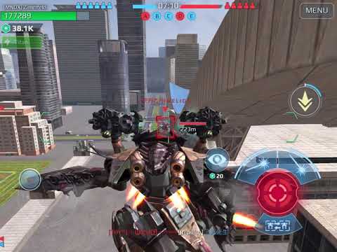 War Robots (WR 5.8) winning aweasome battle with only 3 robots: Phantom, Ao Jun & Tyr