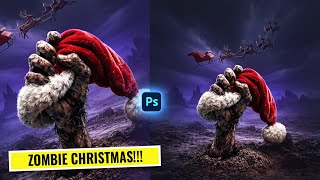 Zombie Christmas - Photoshop Photo Manipulation Tutorial