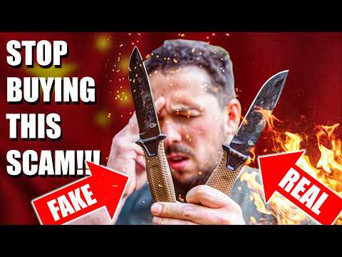 America’s Most popular knife just got STOLEN by CHINA!! ILLEGAL Gerber Strongarm