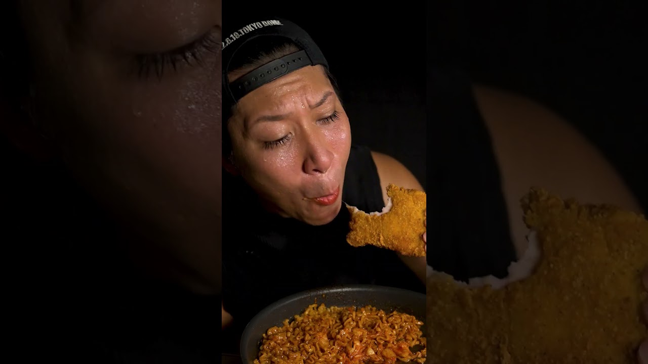 ポックンミョンごちゃ混ぜ #asmr#food #mukbang