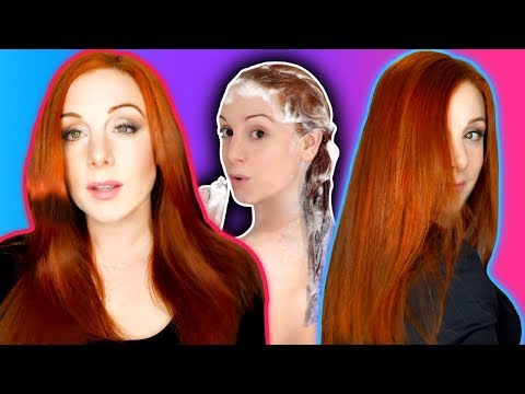 MY SHINY SILKY HAIR CARE ROUTINE FOR INSTANTLY GLOSSY HAIR (also red/ginger hair dye colour)