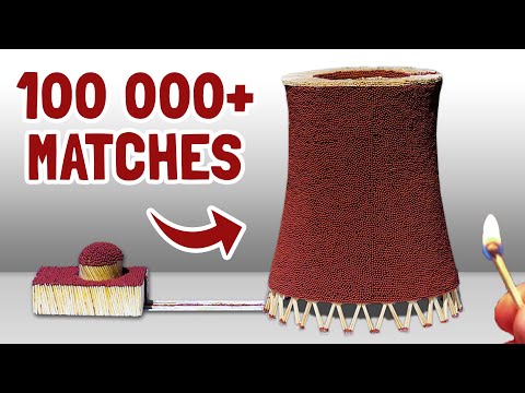 100,000 Matches Chain Reaction Fire Domino