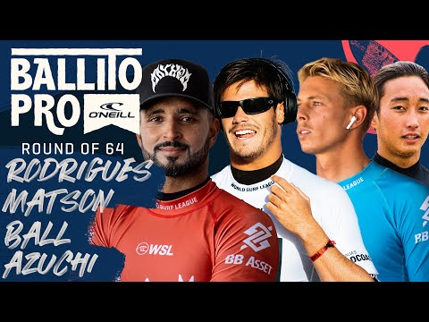 Michael Rodrigues, Kade Matson, Kalani Ball, Joh Azuchi | Ballito Pro - Round of 64 Heat Replay