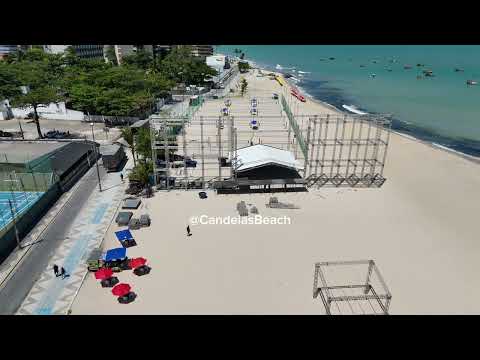 Montagem do palco para Reveillon 2026