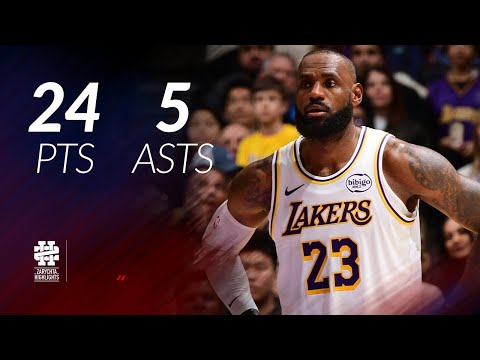 LeBron James 24 pts 5 asts vs Kings 25/26 season