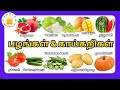 பழங்கள் காய்கறிகளின் பெயர்கள் Learn Fruit And 