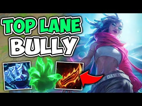 SENNA TOP IS THE #1 LANE BULLY! STACK GRASP AND SOULS FOR FREE - League of Legends