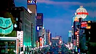 1960's Tokyo at dusk [60fps] Ginza & Shibuya - British Pathé