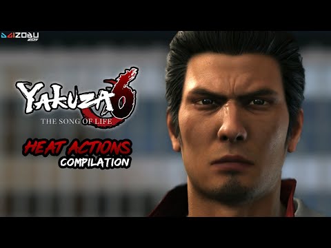 Yakuza 6 / Ryu Ga Gotoku 6 All Heat Actions Compilation