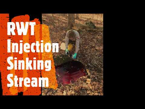 Rhodamine WT Injection - Mammoth Cave National Park