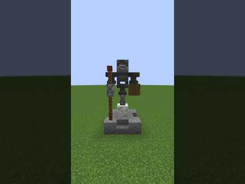 Minecraft Easy STATUE Tutorial! (World's Smallest Violin) #shorts