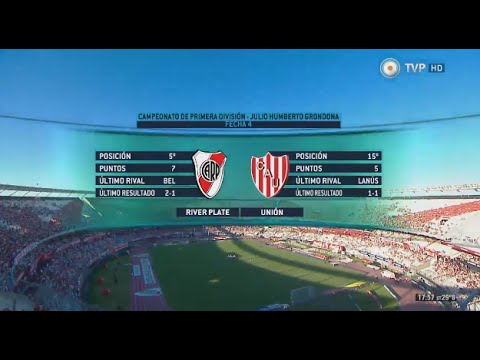 River Plate vs Union Santa Fe (2-2) Torneo Julio Grondona 2015 Fecha 4 Resumen Full HD