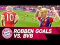 Arjen Robben's Best Goals against Borussia Dortmund ⚽💥