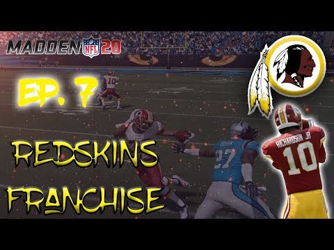 HASKINS VS CAM NEWTON! | Madden 20 Washington Redskins Franchise Rebuild | Ep7 vs Lions, at Panthers