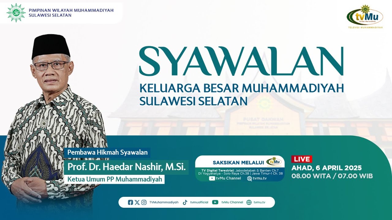 PWM Sulawesi Selatan Gelar Syawalan 1446 H, Dihadiri Sejumlah Tokoh Penting