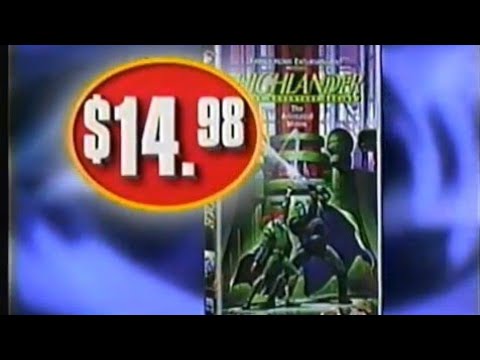 Highlander The Animated Series vhs promo 1996