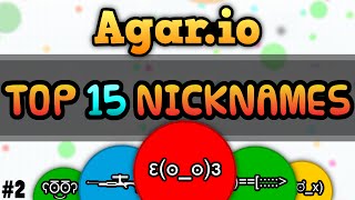 Agar.io | Top 15 of the best Nicknames of October (The Most Original Agar Nick Names)