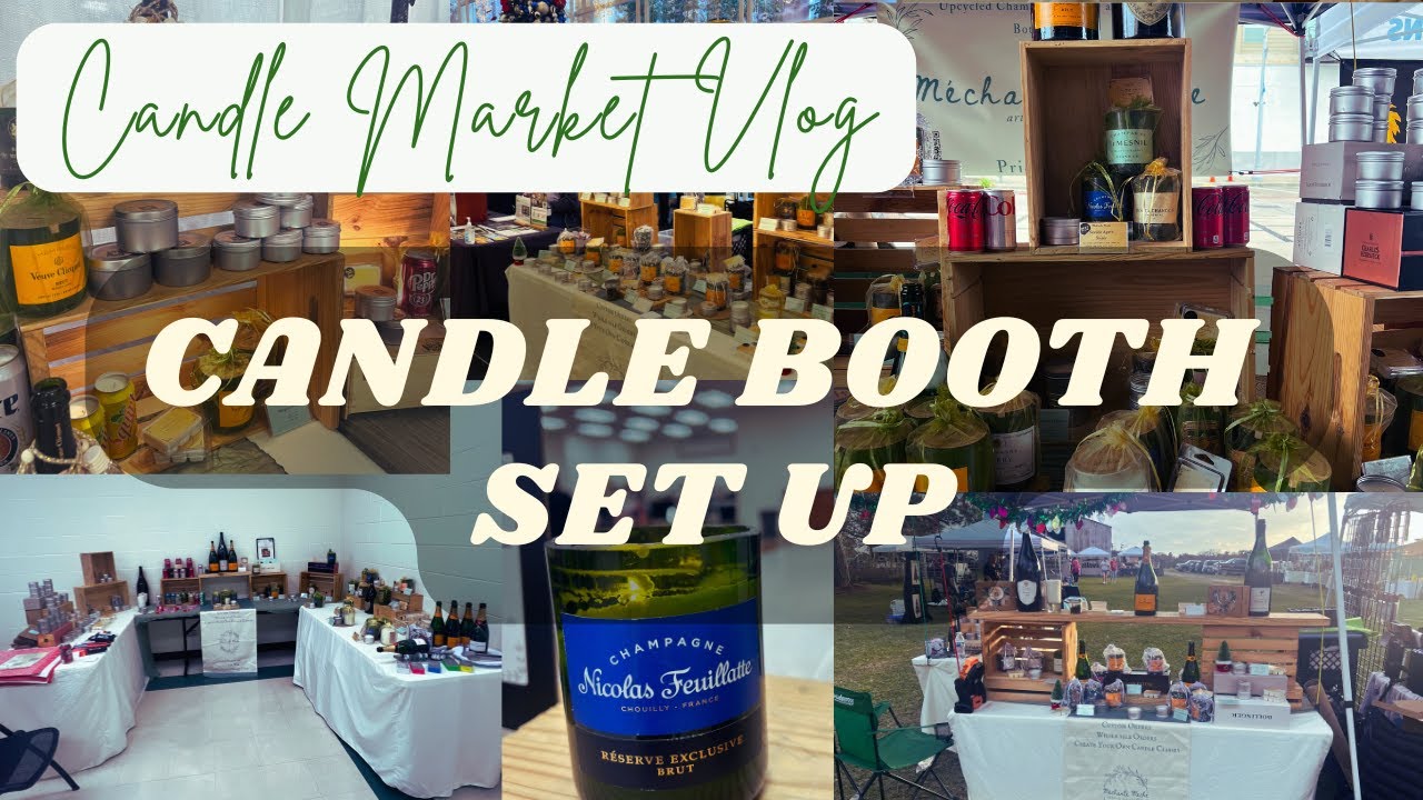 She’s a Craft Show Vendor Now | Candle Booth Tour + Small Business Market Vlog