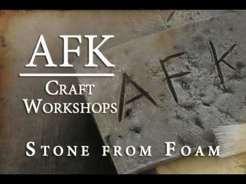 How to Paint EVA foam to look like stone tutorial, AFK sur Libreplay