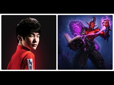 SKT T1 Faker vs Ambition - Ryze vs Viktor - Mid (S5 Patch 5.16 Kr Solo Queue)