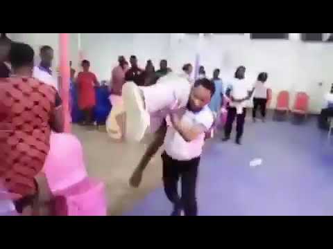 Odumeje Junior, Another Wrestling Pastor Slams Members on Chairs for Miracle