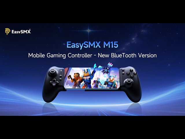 EasySMX M15 Gamepad wireless Bluetooth 400mAh Nero per Nintendo Switch / iOS / Android video