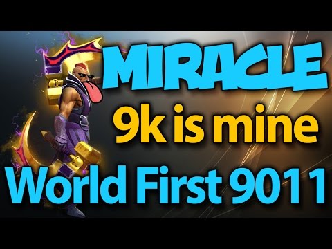 Miracle- Gets World First 9k MMR -  Beat illidan NS & qojva Ember Rage Dota 2 Rank Match Gameplay
