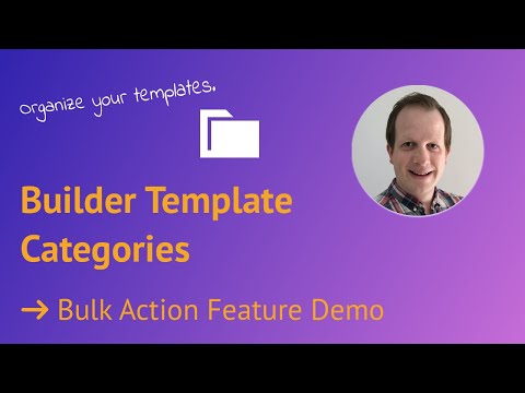 Video of adding template categories via Bulk Action - Live Demo and Walkthrough