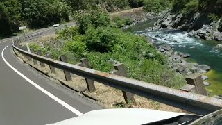 preview picture of video 'Crescent City, CA to Oregon state line fly by on Redwood Hwy 199'
