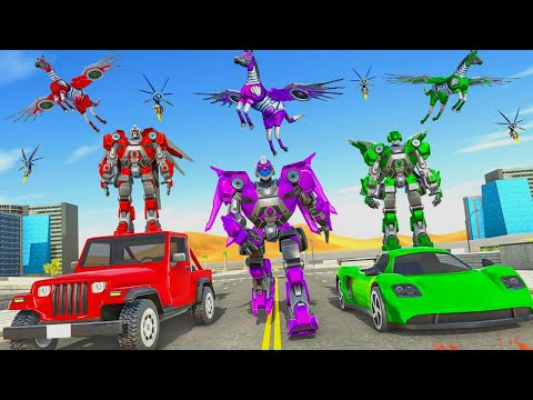 Robot gameplay video 2021 | Horse Robot Jeep Games video | Robot  transformer android game