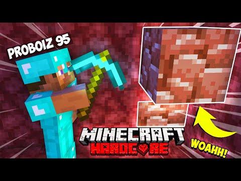 Finding Netherite in Minecraft Hardcore #9