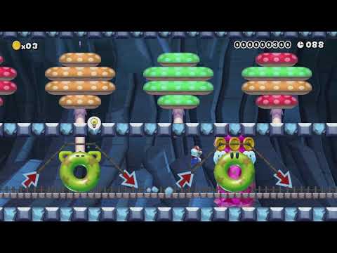 難易度が選べるスピードラン！ 【簡単 or 普通 or 難しい】 by コテツ♪ 🍄 Super Mario Maker #afq 😶 No Commentary