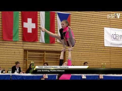 Acro Cup Albershausen 2013 Womens Pair Balance Juniors TSGV Albershausen Germany - Schilling Klement