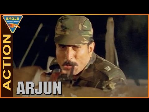 Arjun Movie || Army Vs Mukesh Rishi Action Scene || Balakrishna,Laya || Eagle Hindi Movies