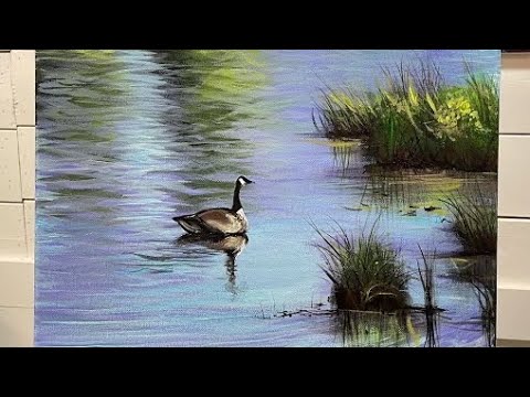 How To Paint “Canada Goose” acrylic painting tutorial