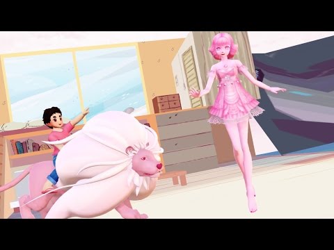 [ Steven Universe ] Lion turns into Pink Pearl (ANIMATION)