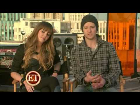 Esmée Denters & Justin Timberlake ET Interview - Love Dealer behind the scenes