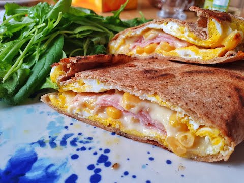 Mic dejun cu lipie cu ou I #lipie #omleta #micdejun