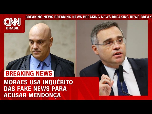 Moraes usa inquérito das “fake news” para acusar André Mendonça; entenda | CNN PRIME TIME