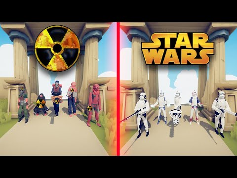 S.T.A.L.K.E.R. team VS STAR WARS team - Totally Accurate Battle Simulator | TABS