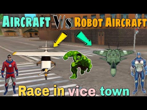 Robot aircraft Vs Aircraft | rope hero vice town | naxeex ltd. BLACK SPIDER 2.0