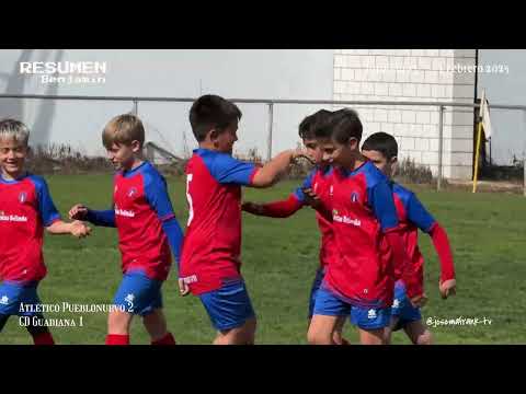 RESUMEN Benjamín J15ª Atlético Pueblonuevo 2 - 1 CD Guadiana (22/02/25)