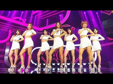 “兴奋”AOA  - 好运@ Popular Inkigayo 20160529
