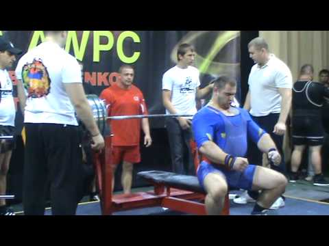 Разживайкин Сергей жим экипа однослой 300 кг