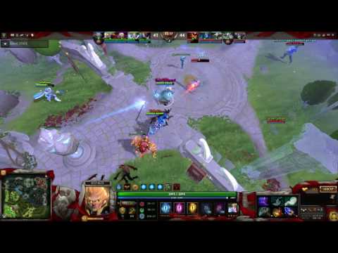 Invoker defending base, getting triple kill