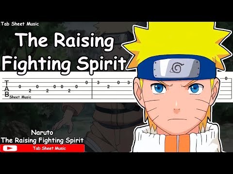 Naruto OST - The Raising Fighting Spirit Guitar Tutorial Video